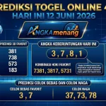 Prediksi Togel Online 4D Hari Ini 12 Juni 2026 II