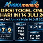 Prediksi Togel Online 4D Hari Ini 14 Juli 2026 II