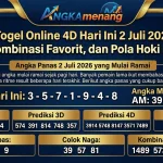 Prediksi Togel Online 4D Hari Ini 2 Juli 2026 II