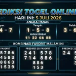 Prediksi Togel Online 4D Hari Ini 5 Juli 2026 II