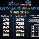 Prediksi Togel Online 4D Hari Ini 7 Juli 2026 II