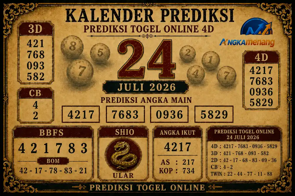 prediksi togel online 4d 24 juli 2026 II