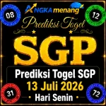 Prediksi Togel SGP 13 Juli 2026 Hari Senin