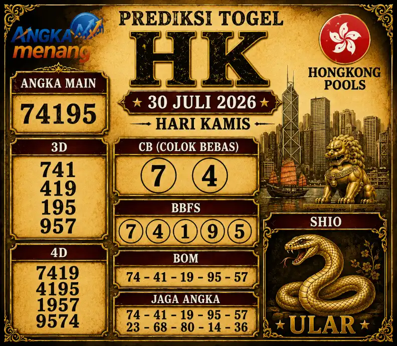 Togel HK 30 Juli
